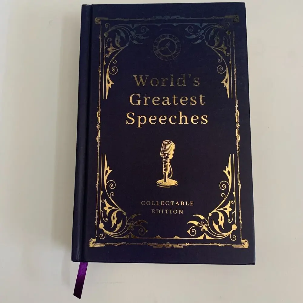 World's Greatest Speeches Gold Page Hardbound Collectable Edition Reprint 2024